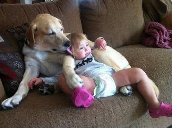 Just my niece chillin’ with her best friend while watching Sesame Street.
