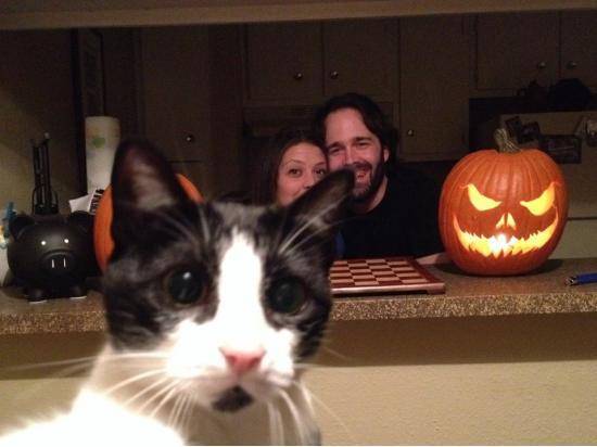 This is what happens when your camera’s auto-timer light happens to be a bright red dot