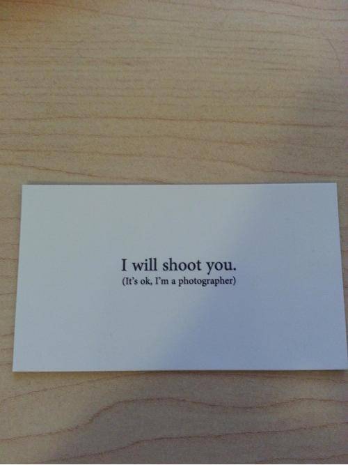 My first business card