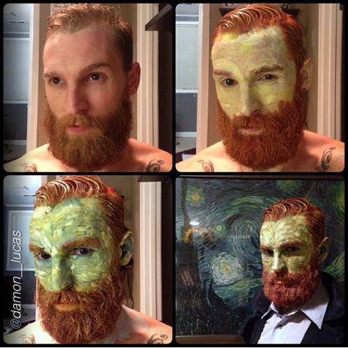 Went as Van Gogh for a Halloween party.