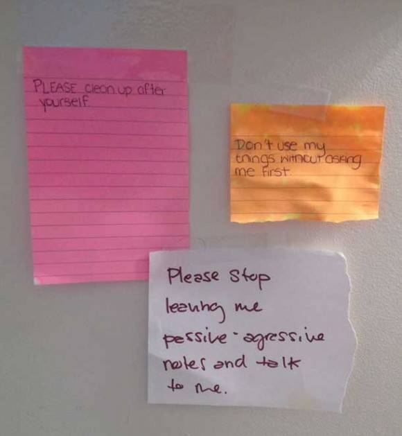 Roommate issues.