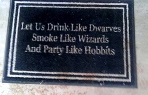 hobbits do party.