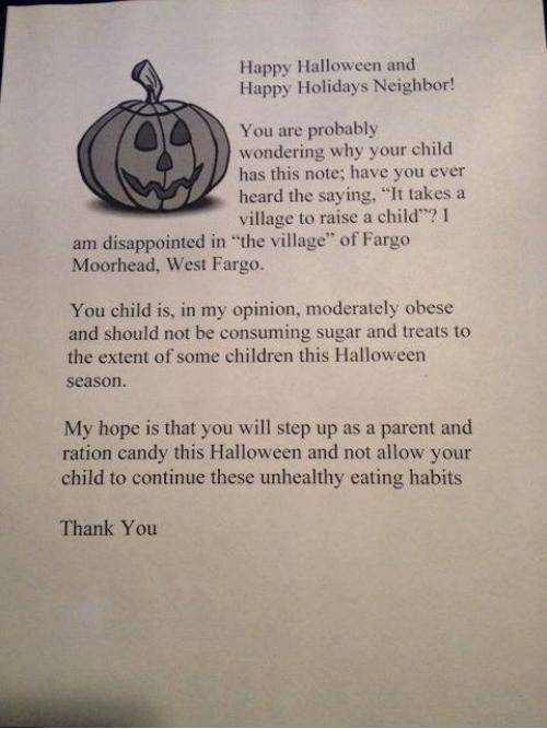 Ever see a smug parent get knocked unconscious on Halloween?