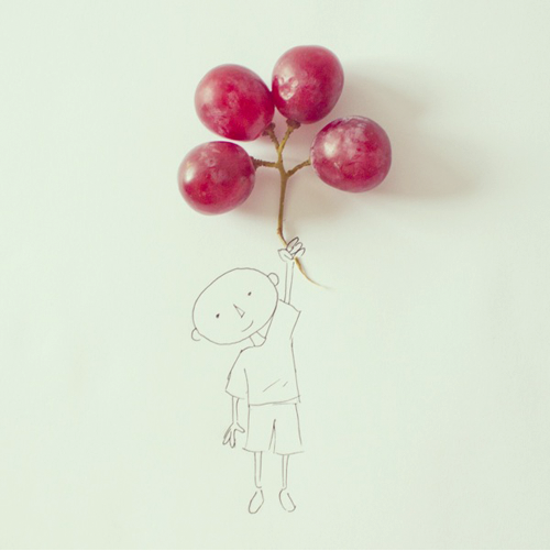Everyday Objects Added to Simple Sketches