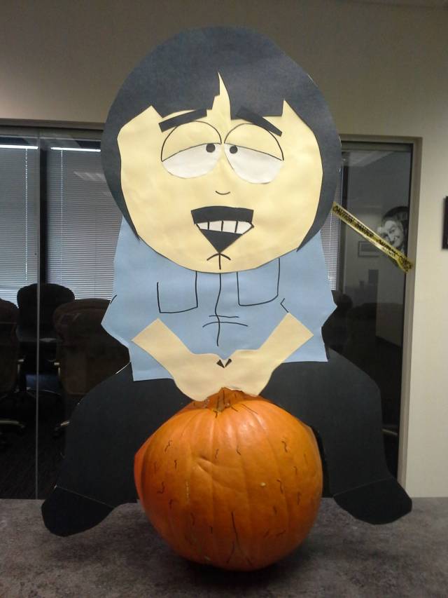 My submission for the office pumpkin decorating contest this year...