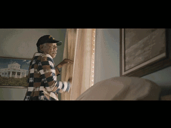 Morgan Freeman 76 performs a dangerous stunt by himself
