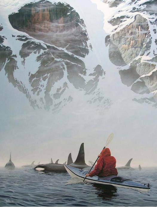 Canoeing with orcas