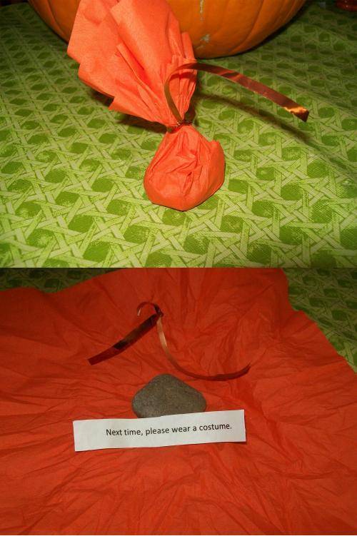 This is what I'm giving teenage trick-or-treaters who won't wear a costume but still want candy