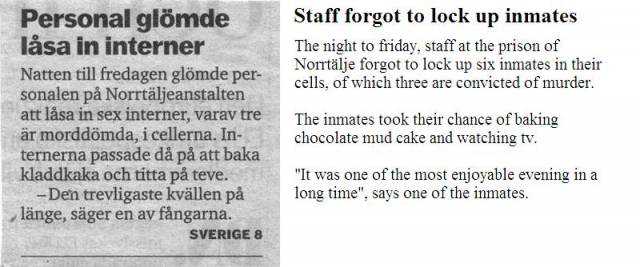 The difference between Swedes and the rest of the world