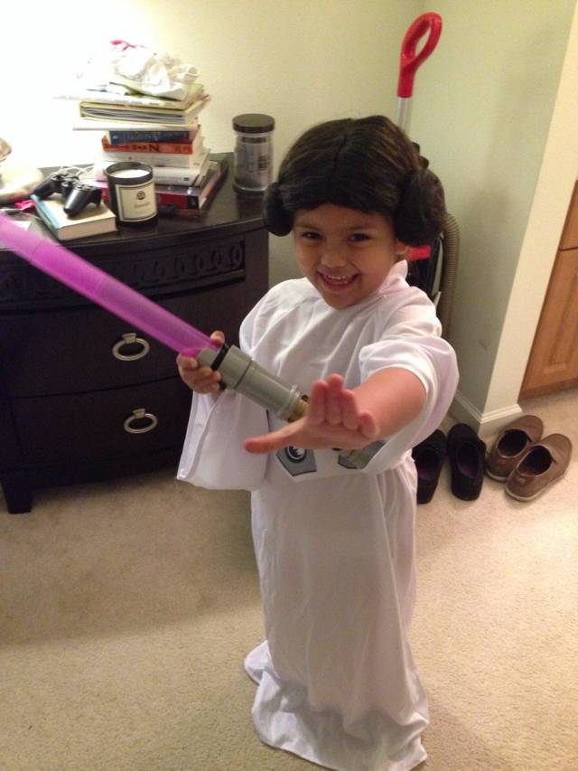 My daughters pre-k class was having all the girls in class dress up as princesses this year, this is what my daughter chose.