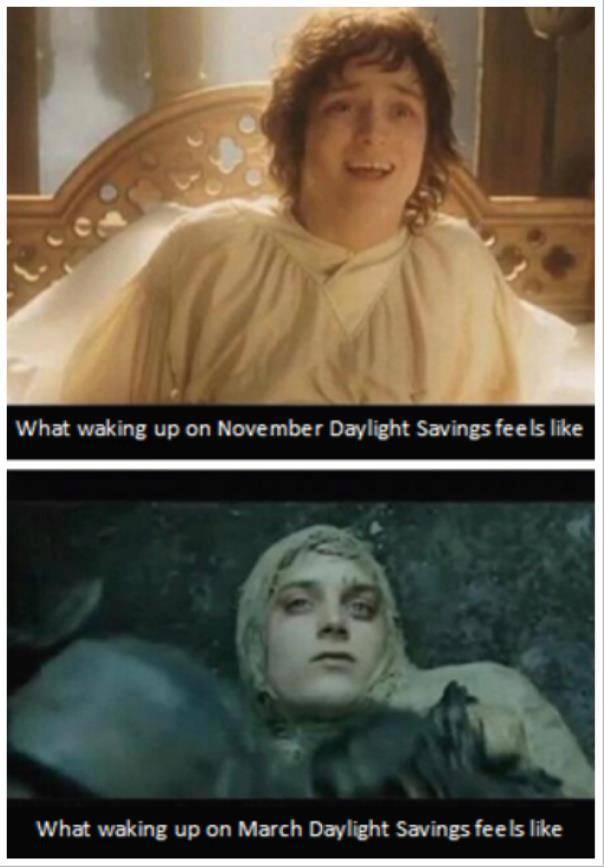 Waking up with the time change