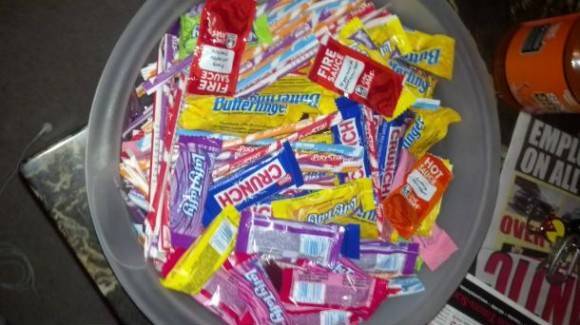 Nobody noticed while I was passing out candy... Am I a bad person?