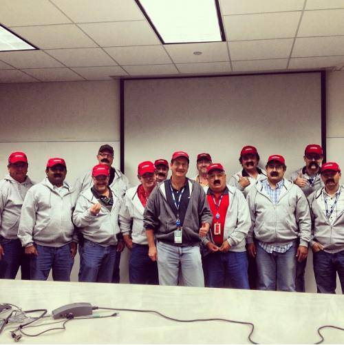 So my dad’s whole office dressed as him for halloween...