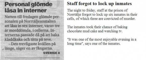 The difference between Swedes and the rest of the world