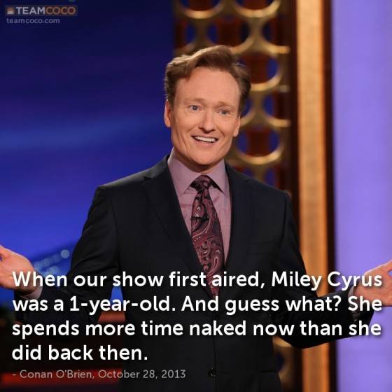 Conan on Miley Cyrus