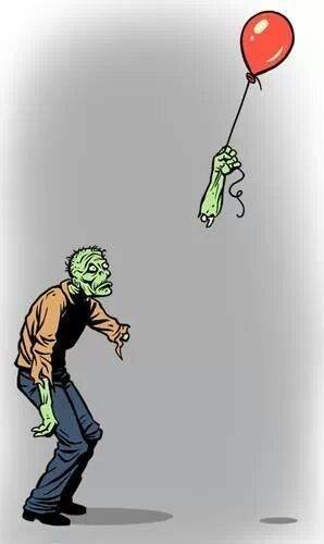The struggle is real for zombies.