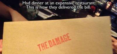 Restaurants have good humor as well