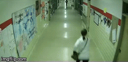 Security Camera at my wife’s school, that’s her...