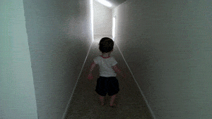 My one-year-old daughter was just walking along when...