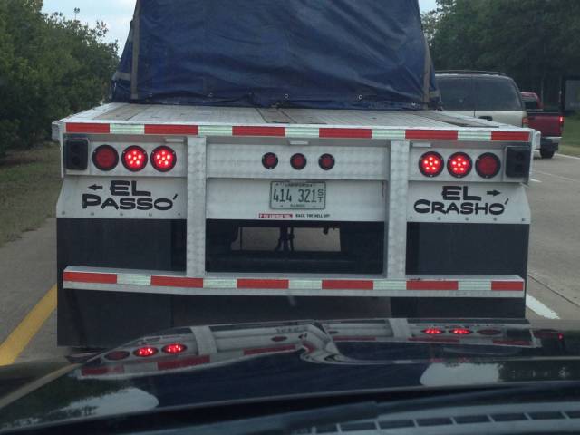 He's in the far left lane... What to do?