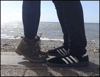 When you have to stand on your tip-toes to kiss him...