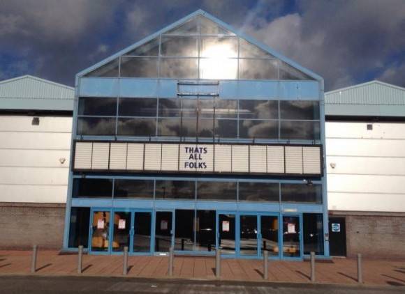 Our local cinema closed down a while ago. This is how it said goodbye
