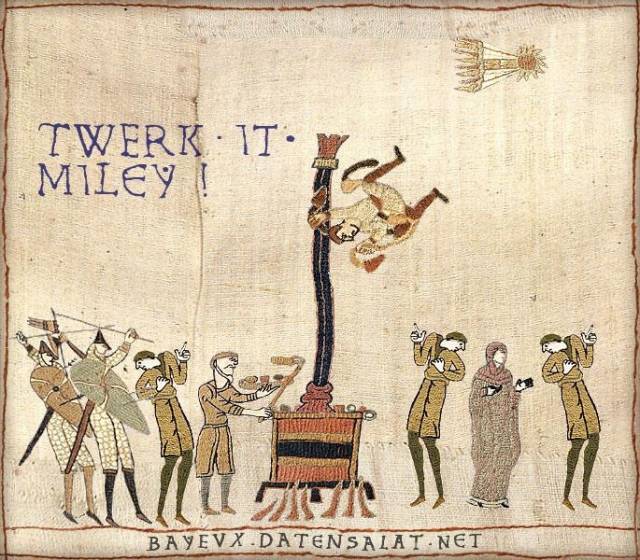 I'm a French teacher. This is what happens when you ask high schoolers to put a modern spin on the Bayeux Tapestry.