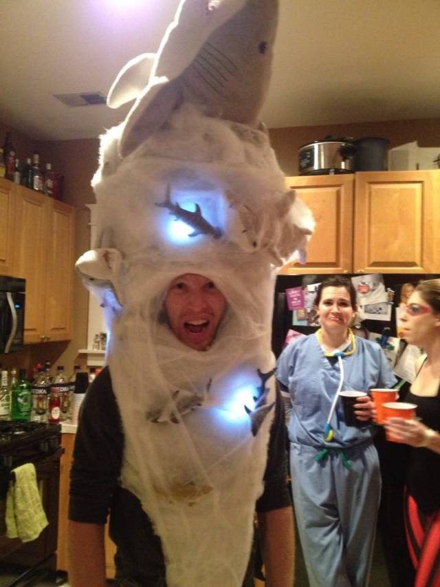 My buddy gets really into Halloween