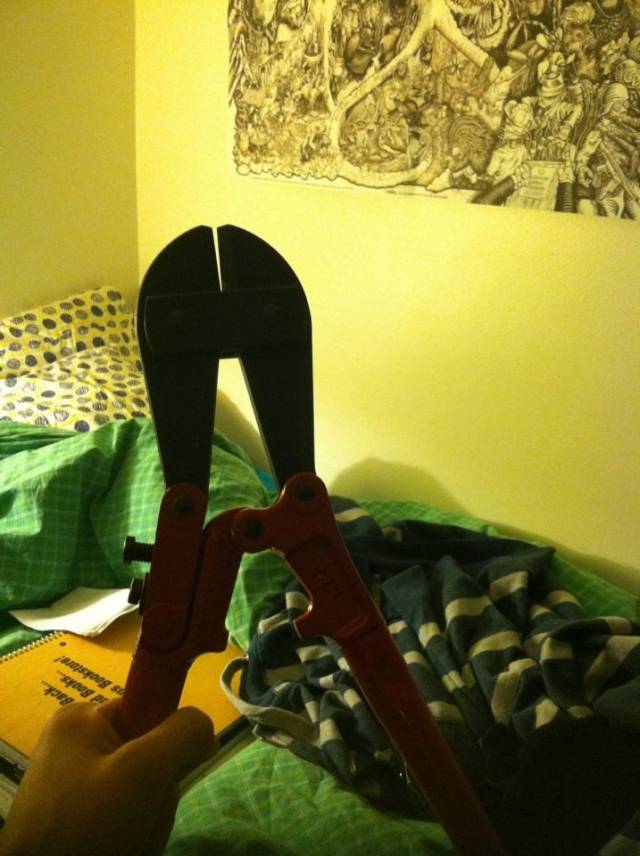 Finally remembered the combination to my bike lock.