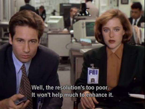 When X-Files is more realistic than modern crime shows.