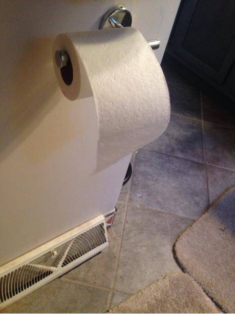 Our heating vent sits right under the TP. 10/10 do recommend
