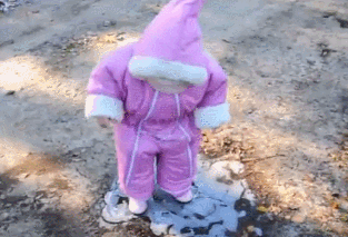 First time walking on ice