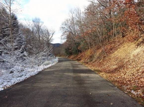 Half winter, half fall today in Western Pennsylvania.