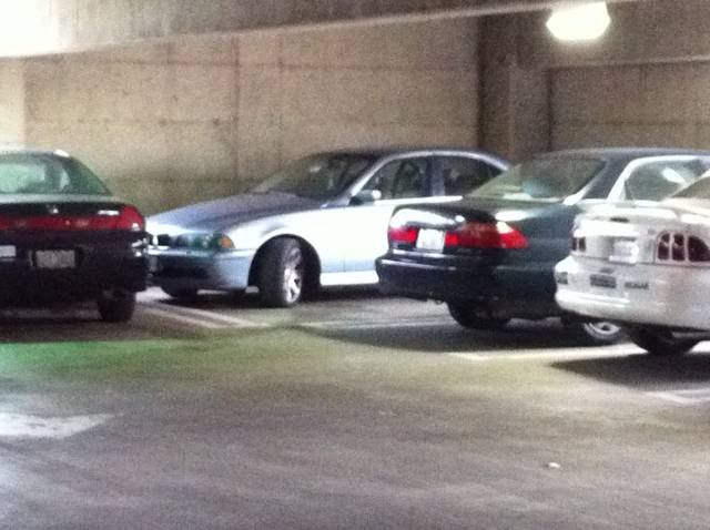How to deal with a guy who parks in a non-spot in the corner