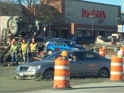 When you ignore the road sign
