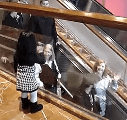 When this happens... you better wave back!