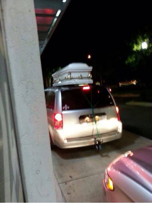 Let’s stop at the drive-thru before the funeral
