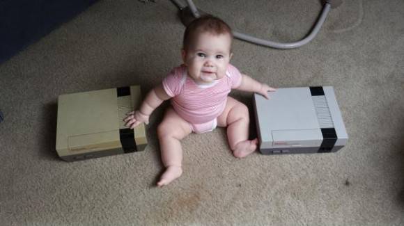 The wife and I unpacked our Nintendos today. Can you guess whose mother smoked?