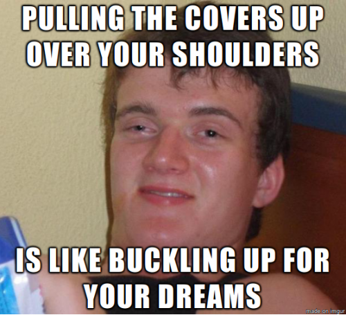 Tucking in my friend last night