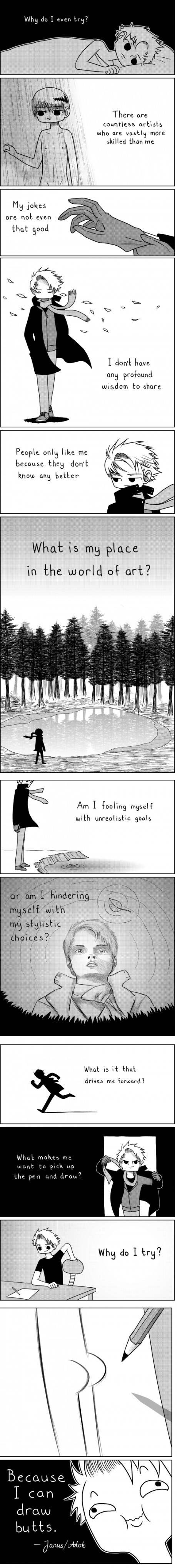 The tough life of an artist