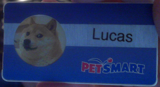 I work at PetSmart and they wanted us to put a pet on our nametag, but they don't have to be your actual pet.