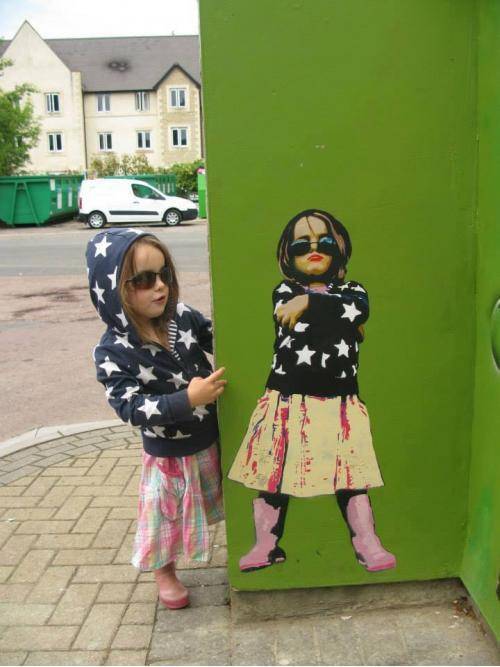 My friend is a street artist and this is one of my favourite pieces of his, his daughter likes it too