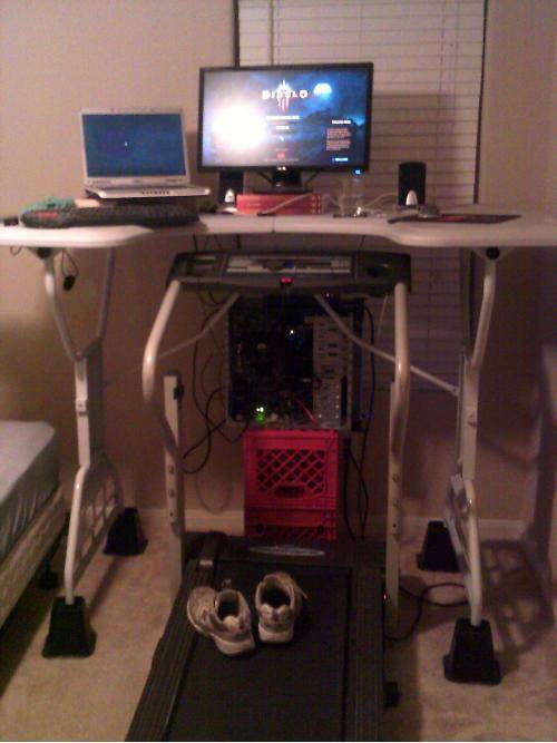 My gaming set up that has helped me lose 40 pounds so far