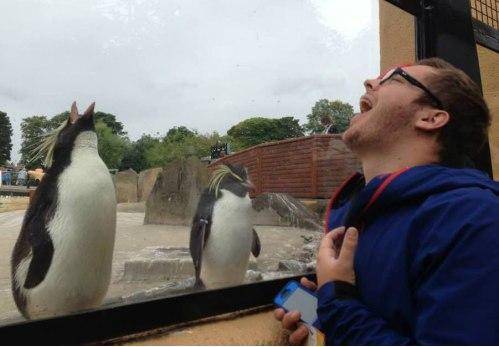 Me and Happy feet sharing a laugh
