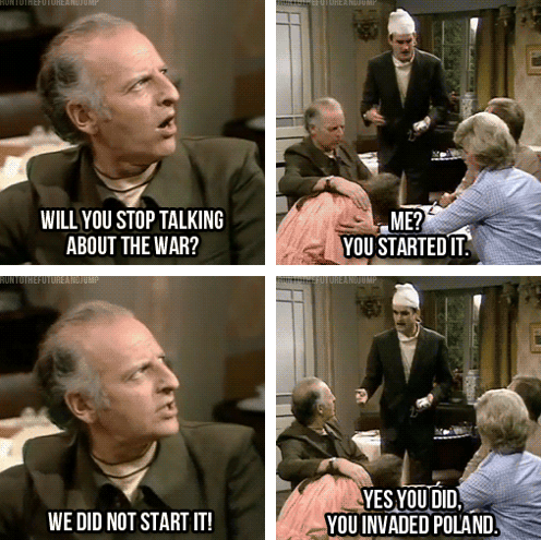 Don't mention the war.