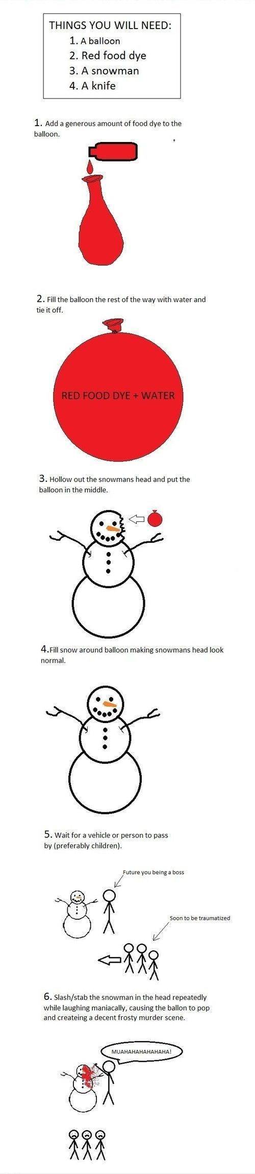 Traumatize Small Children This Winter in 6 Easy Steps!