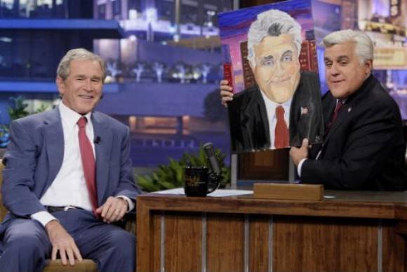 W’s painting of Jay Leno