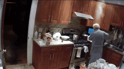 Why one shouldn’t cook in a robe