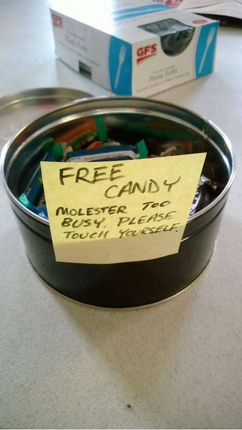 I walked into the breakroom at work today, and found this...