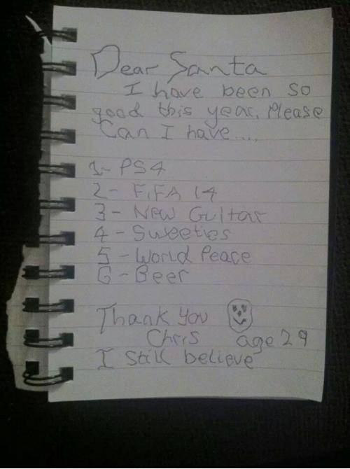 Dear Santa...